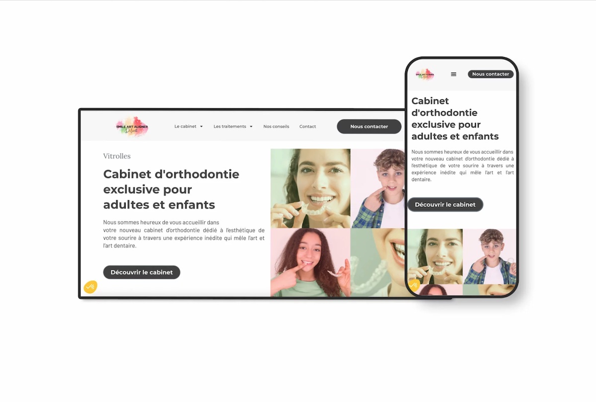 Site web Smile Art Aligner